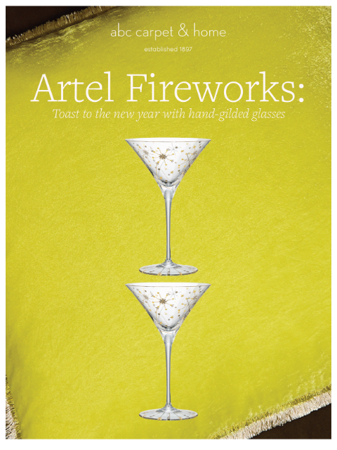 abchome newsletter: Toast to the New Year with Artel Fireworks