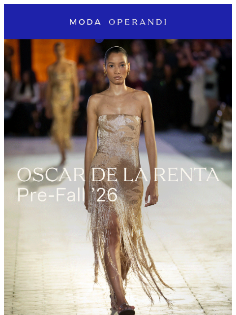 modaoperandi newsletter: Live in Trunkshow: OSCAR DE LA RENTA