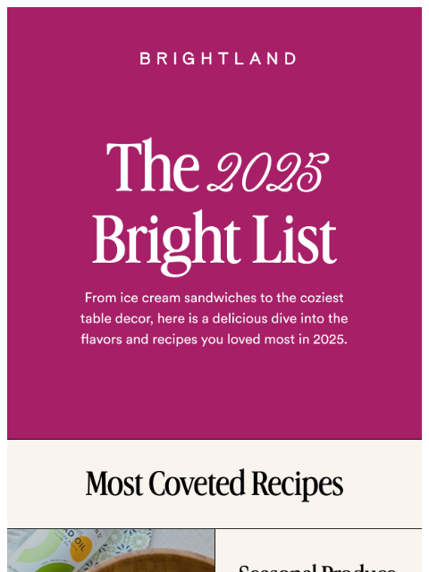 brightland newsletter: What you obsessed over this year