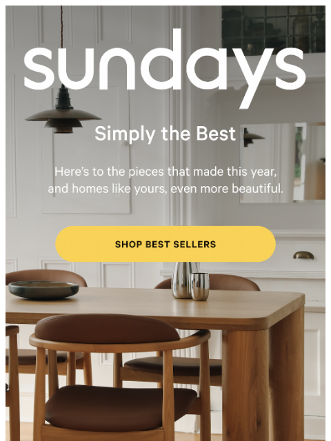 sundays-company newsletter: Your Most Loved Pieces of 2025