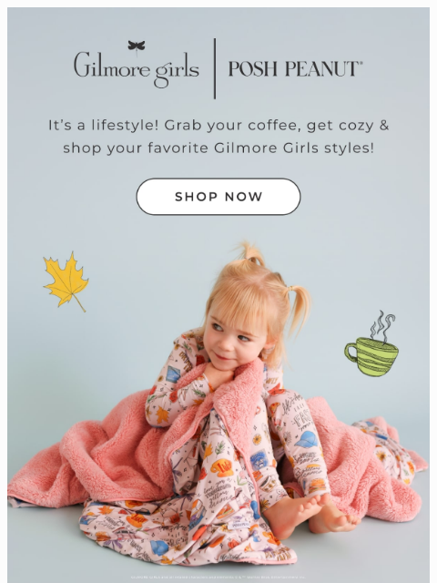poshpeanut newsletter: ☕💕 Matching PJs for Gilmore Girls™ Fans