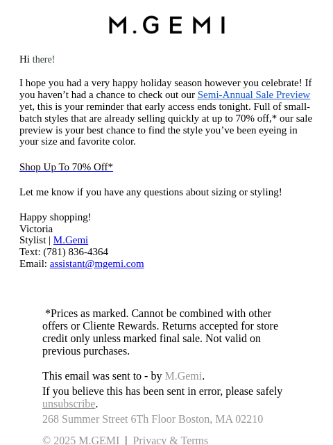 mgemi newsletter: Your Early Access Ends Tonight!