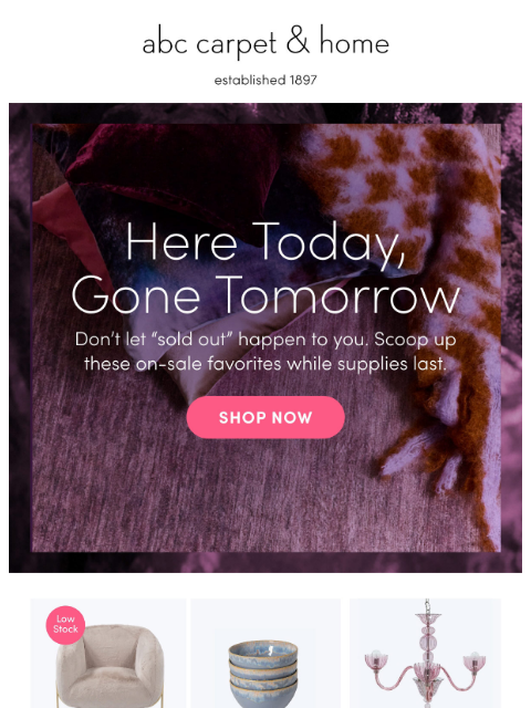 abchome newsletter: These On-Sale Favorites are Selling Fast!