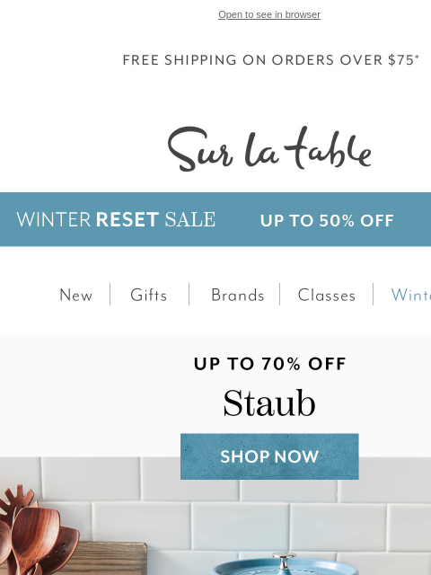 surlatable newsletter: Staub Savings You Don’t Want to Miss