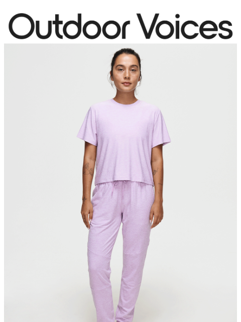 outdoorvoices newsletter: PEAK CLOUDKNIT SEASON​