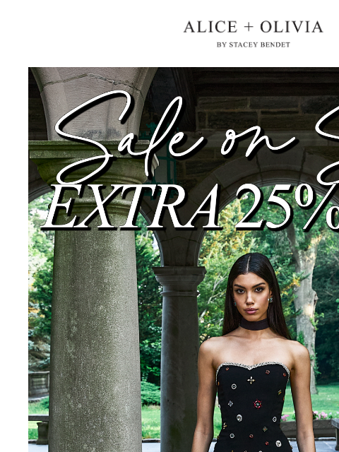 aliceandolivia newsletter: EXTRA 25% OFF: The RSVP Edit ✨