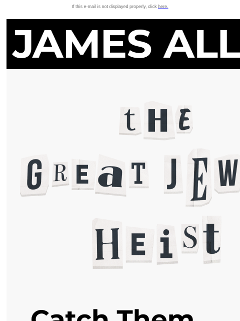 jamesallen newsletter: Huge Savings at The Great Jewel Heist
