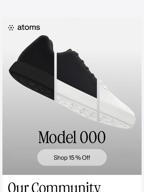 atoms newsletter: Final call: 15% off ends Dec. 31