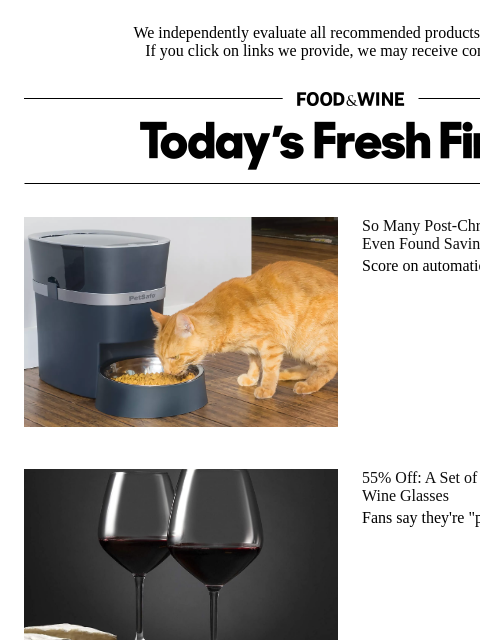 foodandwine newsletter: Elevate Your Dinner Parties with This 55%-Off Ital...