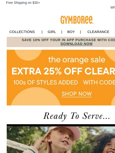 gymboree newsletter: Preppy Meets Sporty in Our NEW Collection 🎾🏆