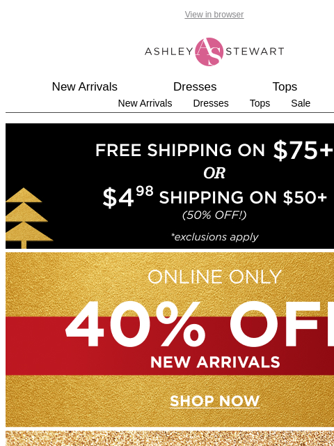 ashleystewart newsletter: These sets are the ⭐️ of the show AND 40% off