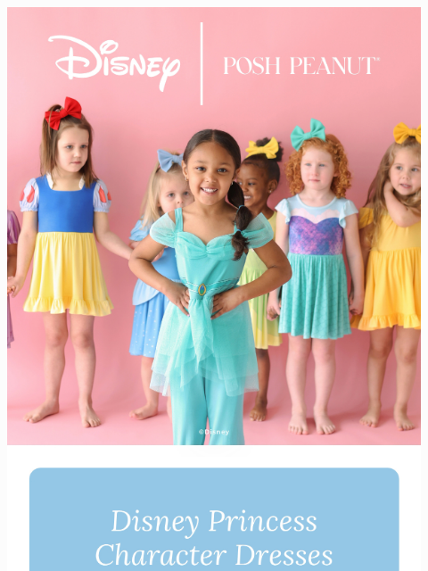 poshpeanut newsletter: 👗 Discover Enchanting Disney Princess Dresses!