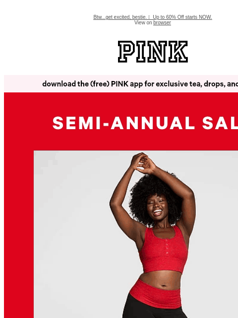 vspink newsletter: Save BIG 💪 Activewear from $12.99
