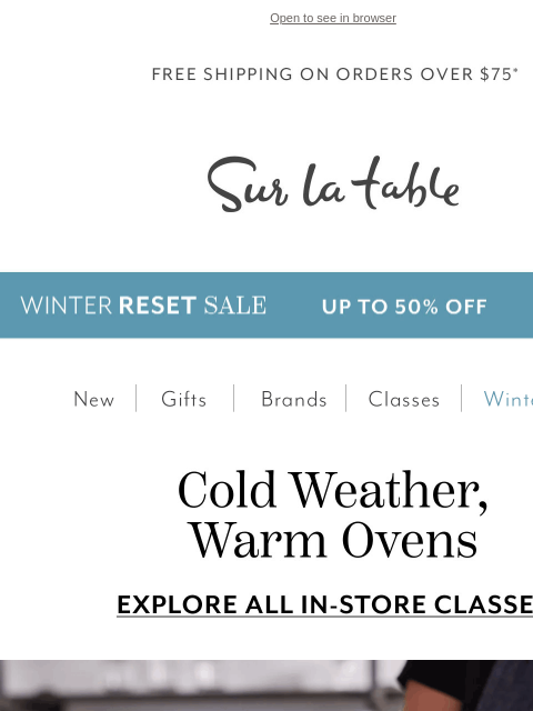 surlatable newsletter: Last call: Perfect your NYE menu in our classes!