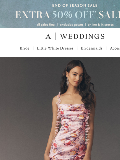 anthropologie newsletter: Wedding coming up? Outfit, solved 🌸👗