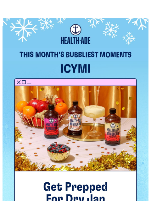 health-ade newsletter: Get up to 30% off ✨