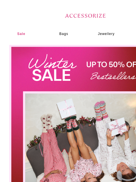 accessorize newsletter: Trending pieces with up to 50% off!