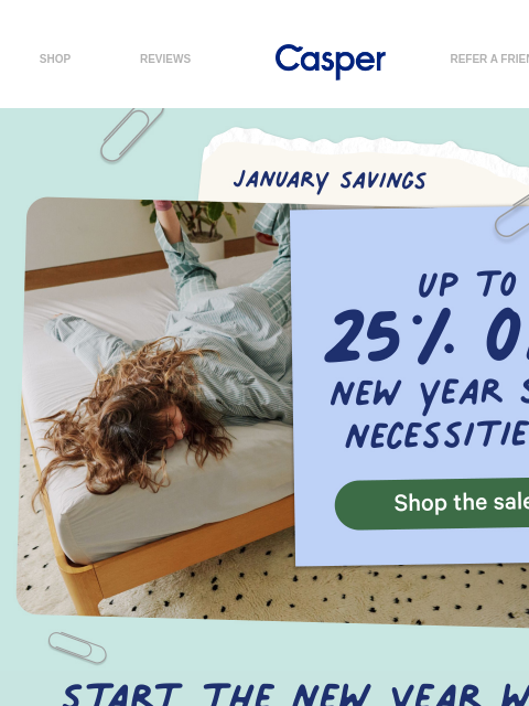 casper newsletter: Our newest mattress, now 20% off.
