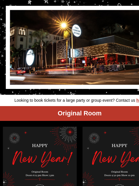 hive newsletter: *Low Ticket Warnings* New Year's Eve at The Store!