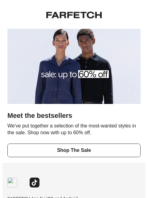 farfetch newsletter: Shop the best of sale