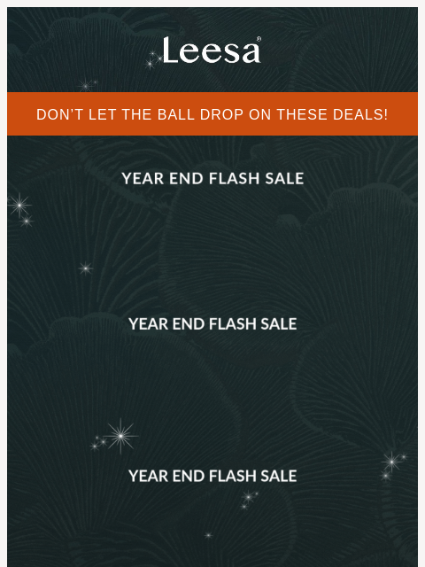 leesasleep newsletter: Last chance! Your code expires tonight.