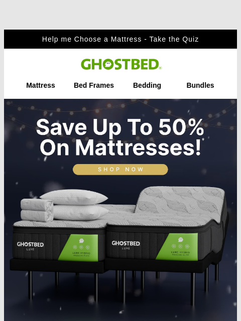 ghostbed newsletter: Dream BIG in 2026 ⭐️