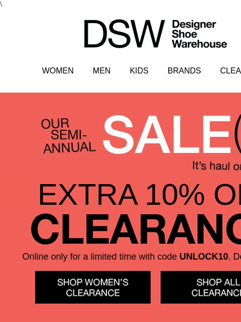 dsw newsletter: Your 2026 shoe forecast is here 🔮