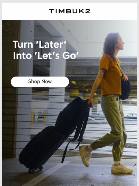 timbuk2 newsletter: Start the Year Ready to Roam