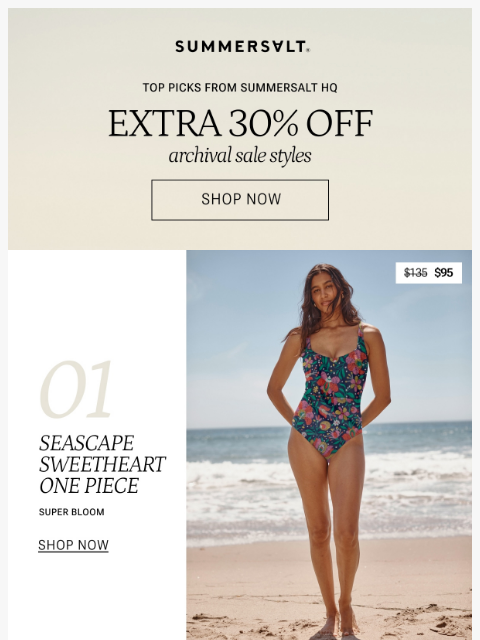 summersalt newsletter: Best of Sale on Sale — Final Few