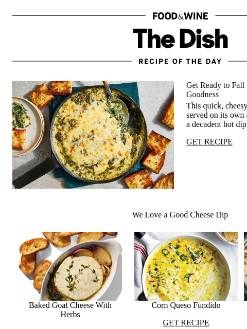 foodandwine newsletter: Spinach Maria