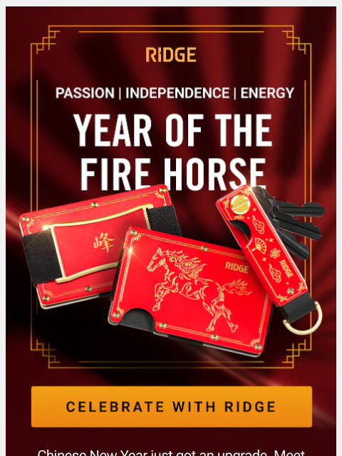 ridge newsletter: How Ridge does the red envelope