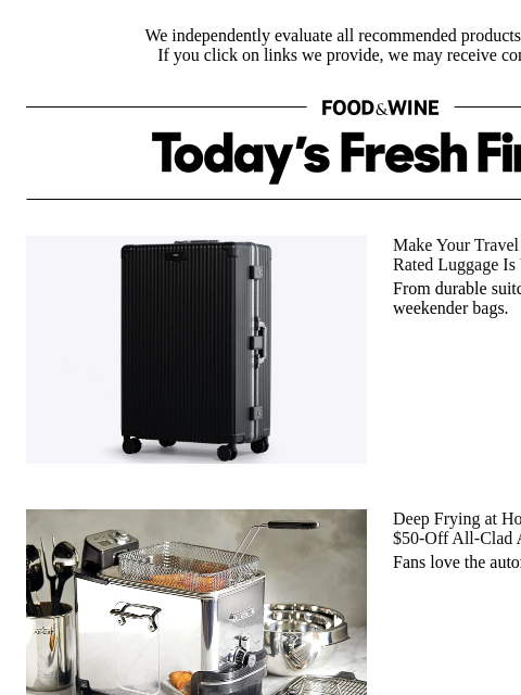 foodandwine newsletter: $50 Off: The All-Clad Tool That Makes Deep Frying ...