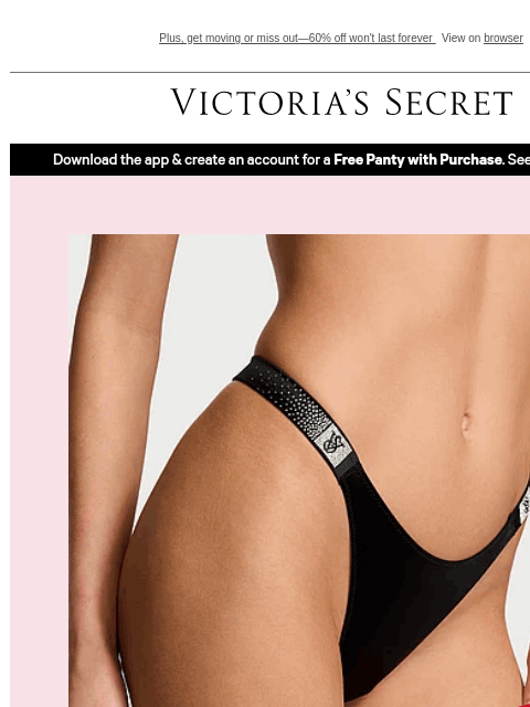 victoriassecret newsletter: Panties from $4.99—You Read That Right