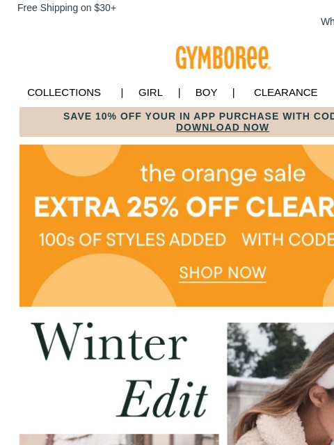 gymboree newsletter: Ready for Winter in These Cozy Favorites ⬇️☃️