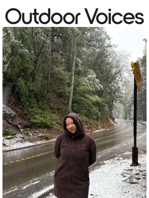 outdoorvoices newsletter: Winter can still be dress weather