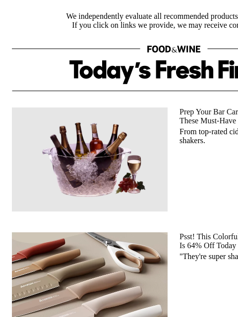 foodandwine newsletter: Snag This 'Super Sharp and Durable' Knife Set for ...