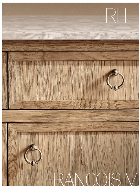 rh newsletter: Italian Stone, French Heritage. François in Italia...