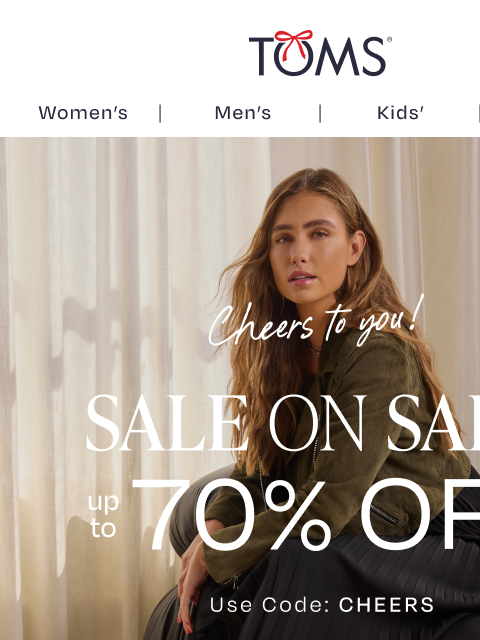 toms newsletter: Up to 70% Off—The Boot Edit