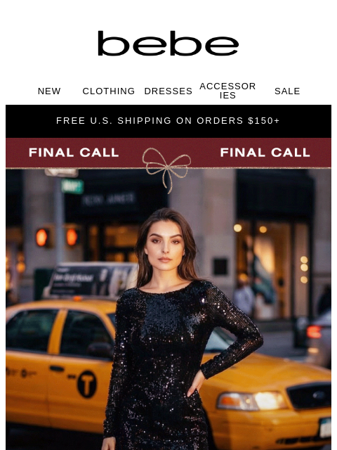 bebe newsletter: Your New Year Wish? 80% Off until Midnight 🎇