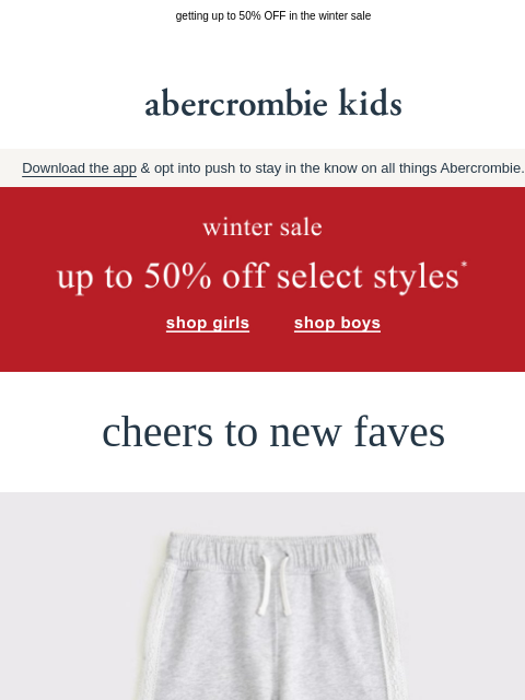 abercrombie newsletter: what’s more fun than a countdown?