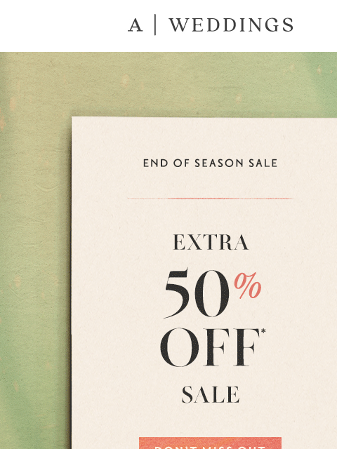 anthropologie newsletter: ring in 2026 w/ extra 50% OFF sale 🤍