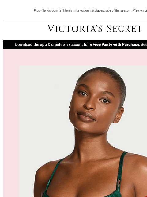 victoriassecret newsletter: Start The Year in Bras from $19.99