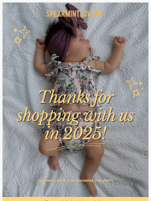 spearmintlove newsletter: Thank You for Being Part of Our 2025 🤍