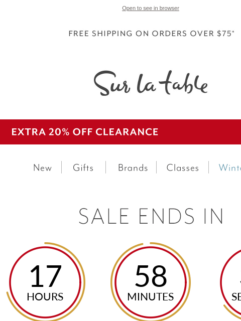 surlatable newsletter: ✨Here today, gone tomorrow: Up to 70% OFF!